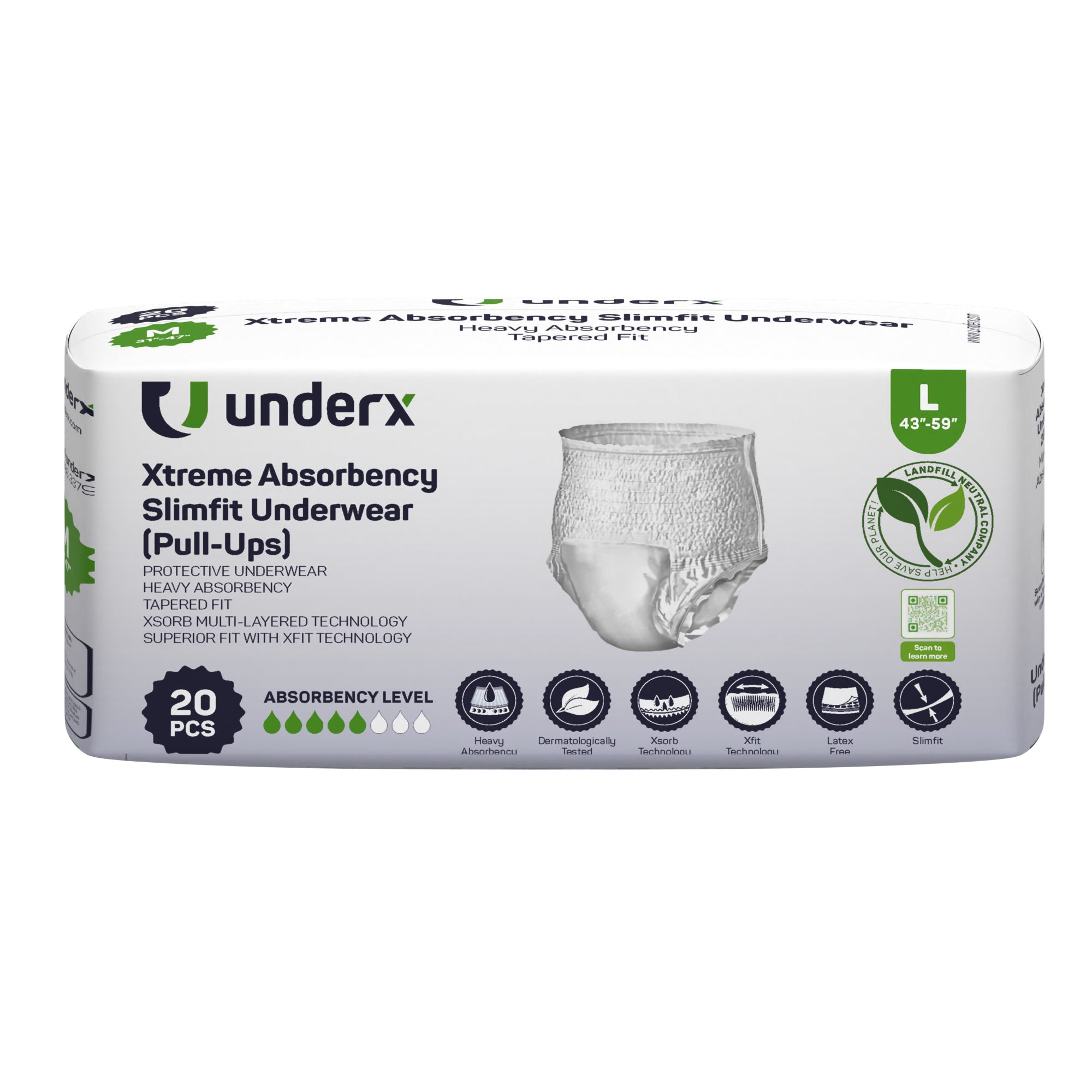 Men’s Adult Diapers Moderate Absorbency + Slimfit (PullUps)