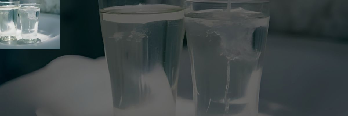 cups of water on top of an adult diaper