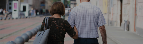 old people walking together