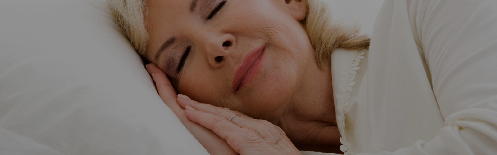 old woman sleeping with diaper