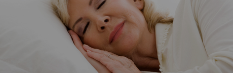 old woman sleeping with diaper