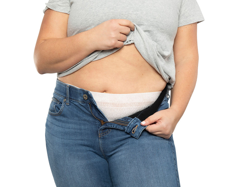 Woman wearing UnderX pull-up underwear